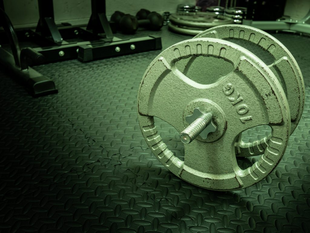 Copri pavimento in gomma per palestre