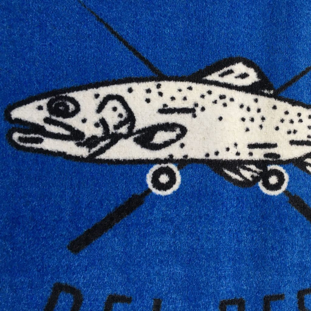 Tappeto asciugapassi personalizzato blu Tappeto asciugapassi personalizzato per bancone