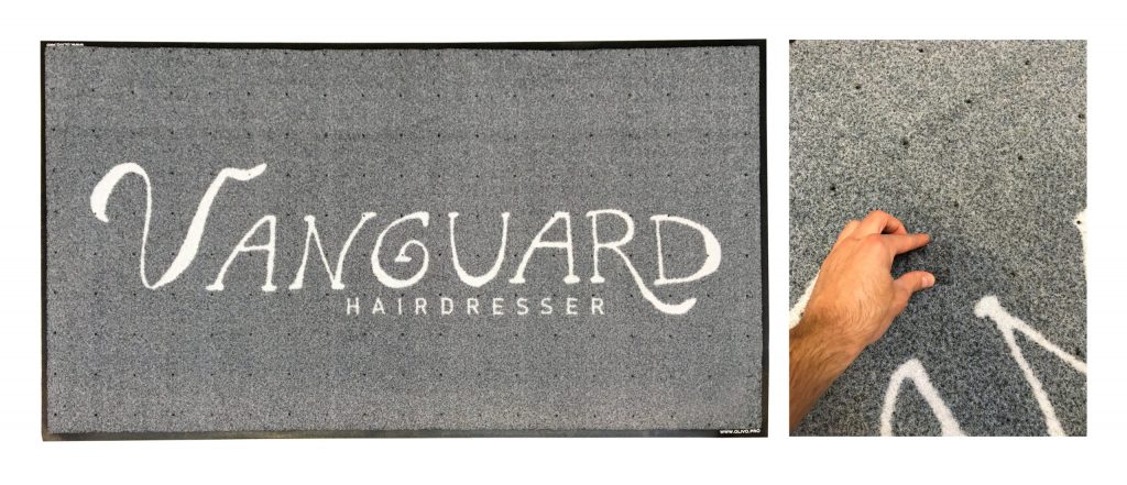 Tappeto-personalizzato-logo Tappeto personalizzato con logo per Parrucchieri Vanguard