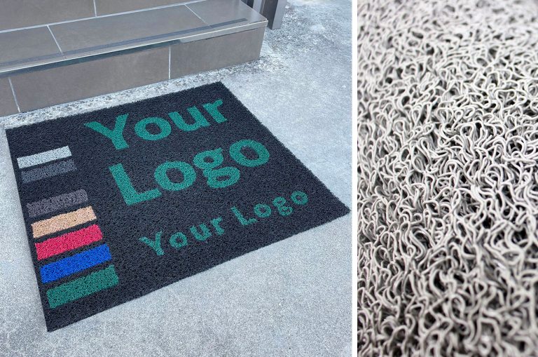 Tappeti e zerbini in pvc a ricciolo su misura