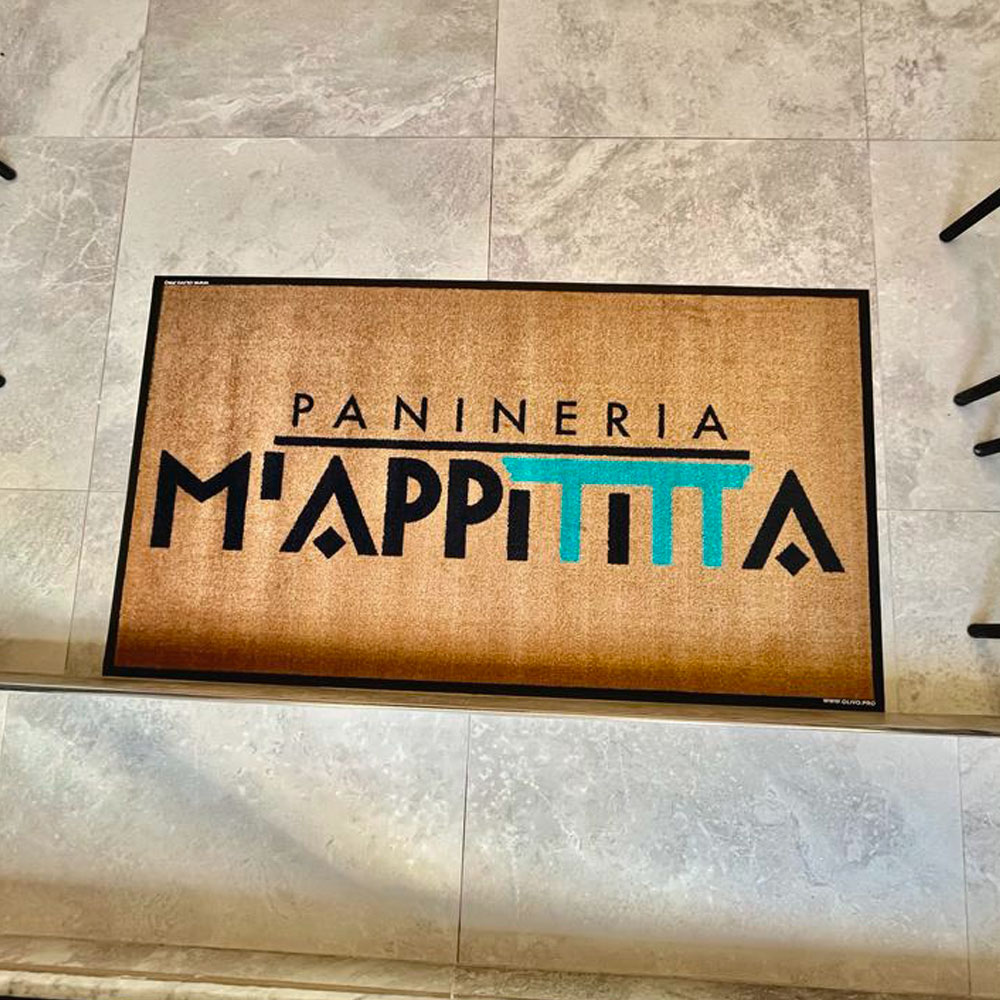 Tappeto personalizzato per ristorante – panineria siciliano M’Appititta
