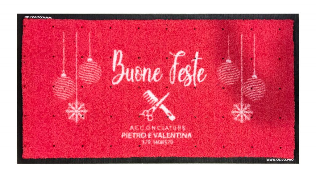 Tappeti ingresso personalizzati per negozio parrucchieri