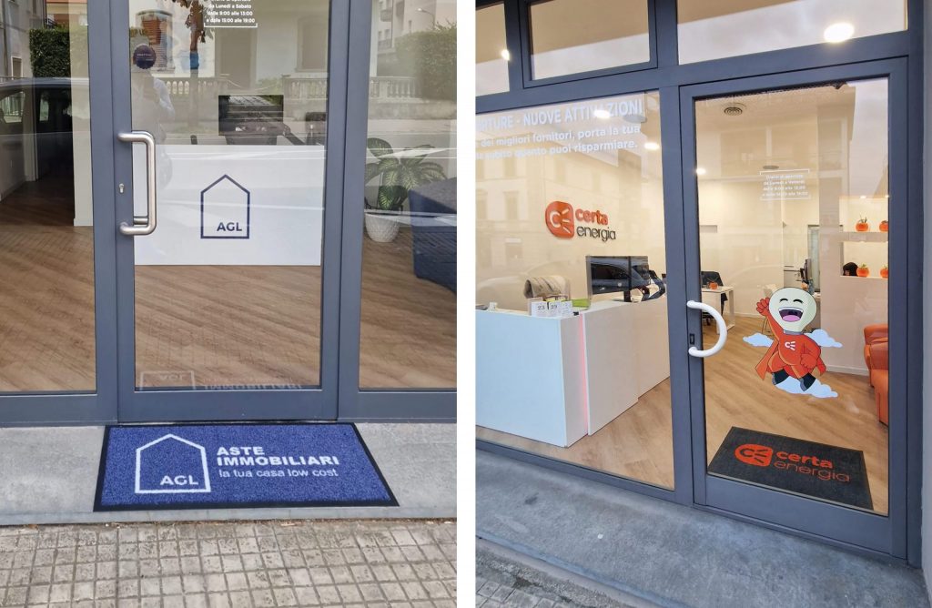 tappeto personalizzato con logo