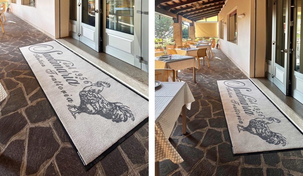 tappeto personalizzato per ristoranti